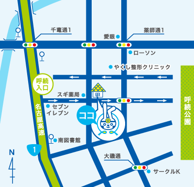 すずき-K耳鼻咽喉科　地図