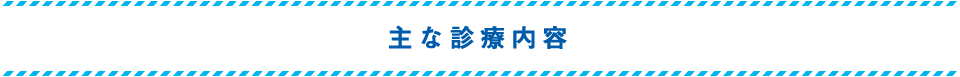 主な診療内容